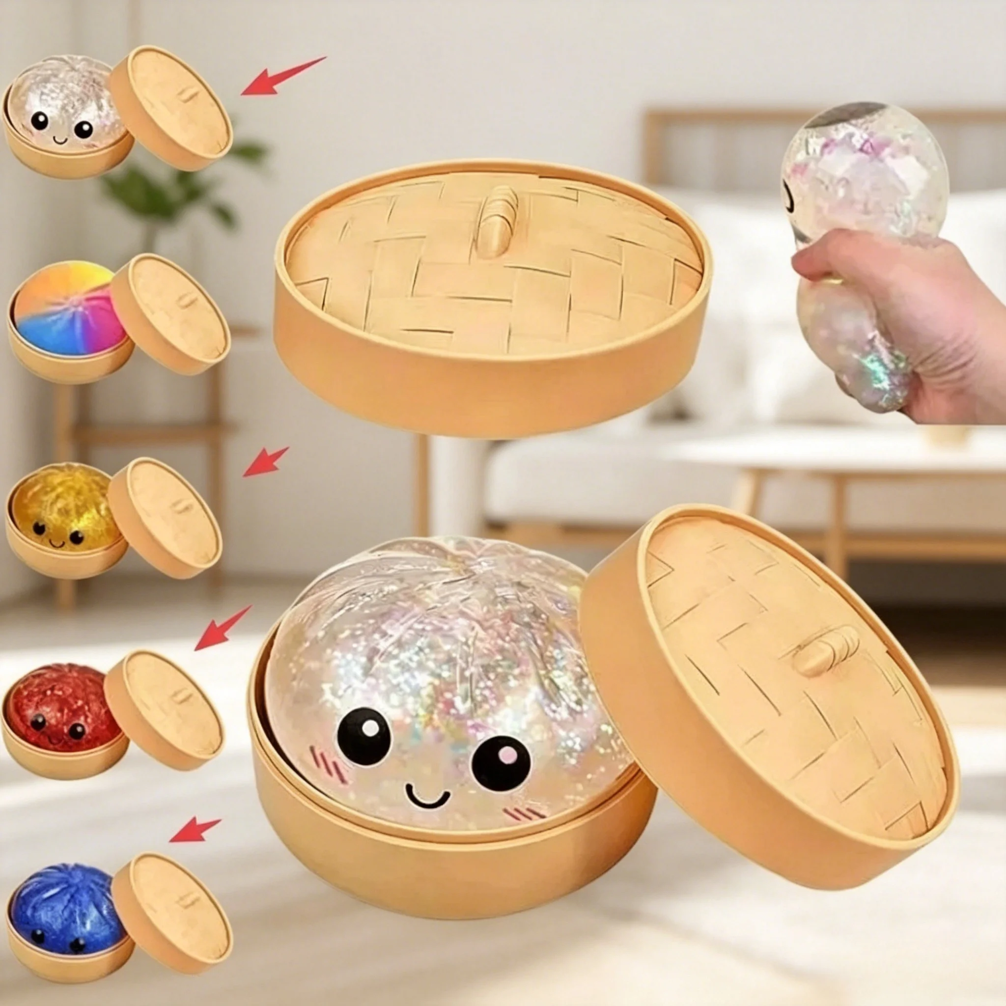 Giant Slow Rising Glitter Dumpling Bun Squishies Toy Soft Calm Relief Relax Ball Cute Portable Funny Anti-Anxiety Plaything
Giant Slow Rising Glitter Dumpling Bun Squishies Toy Soft Calm Relief Relax Ball Cute Portable Funny Anti-Anxiety Plaything