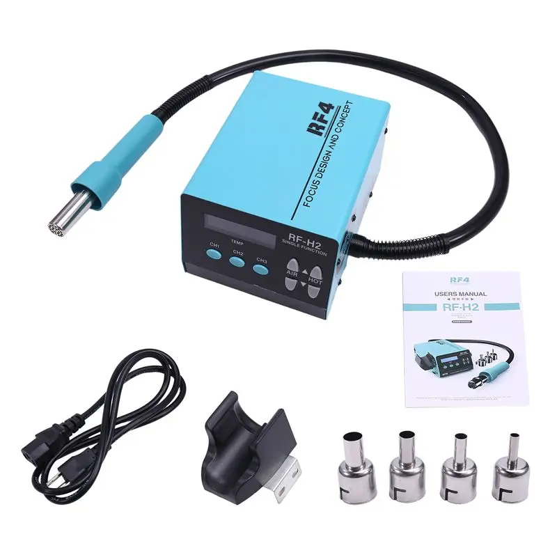 A93Z RF-H2 1000W Fast Desoldering Hot Air Tool Soldering Station Digital Intelligent BGA Rework Station To PCB Chip
A93Z RF-H2 1000W Fast Desoldering Hot Air Tool Soldering Station Digital Intelligent BGA Rework Station To PCB Chip