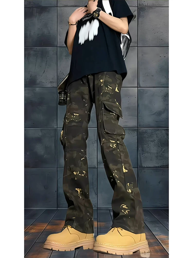 Камуфляжные рабочие брюки прямого кроя, длинные, с эффектом похудения, с множеством карманов, слегка расклешенные, весна-лето, новинка
Камуфляжные рабочие брюки прямого кроя, длинные, с эффектом похудения, с множеством карманов, слегка расклешенные, весна-лето, новинка