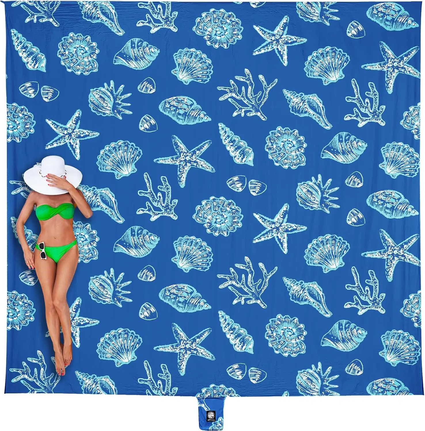 Extra Large Beach Blanket Waterproof Sandproof, Oversized Sand Free Mat with Stakes & Corner Pockets for Picnic Camping
Extra Large Beach Blanket Waterproof Sandproof, Oversized Sand Free Mat with Stakes & Corner Pockets for Picnic Camping
