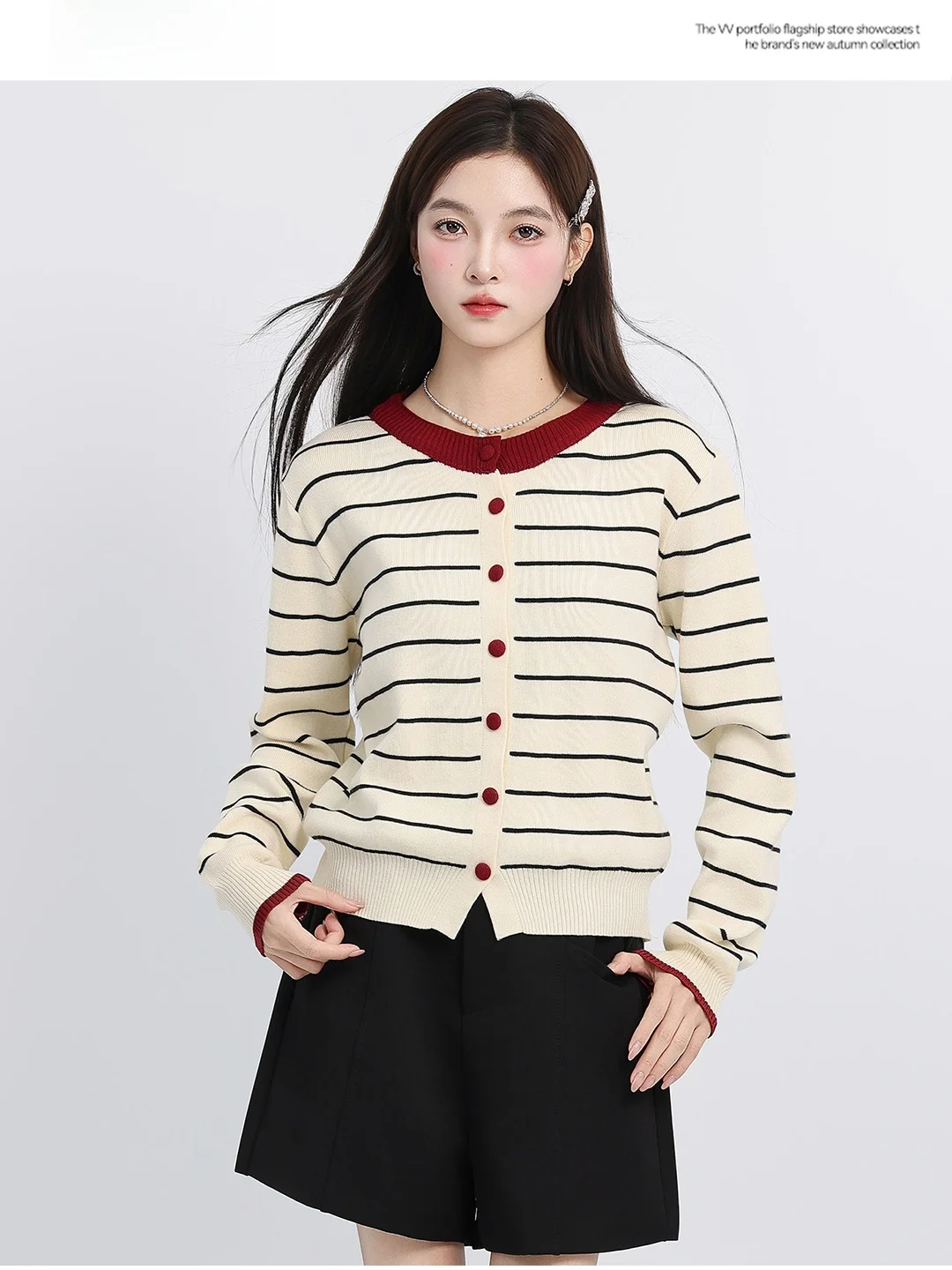 Fashionable College Style Color Block Striped Long Sleeve Knitted Open Cardigan Women's Slim Fit Soft Cozy Spring Sweater Top
Fashionable College Style Color Block Striped Long Sleeve Knitted Open Cardigan Women's Slim Fit Soft Cozy Spring Sweater Top