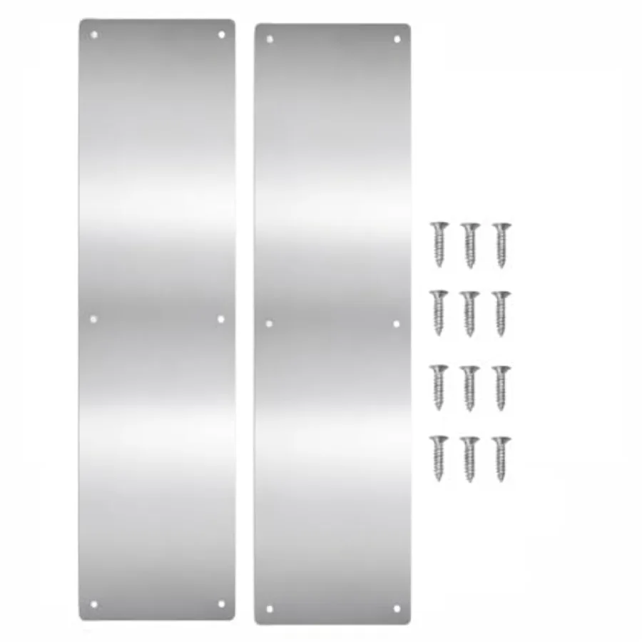 Door Push Plate, Metal Kickplate for Bottom of Door, Metal Plate Rounded Corners for Interior and Eterior Doors Satin Finish 2
Door Push Plate, Metal Kickplate for Bottom of Door, Metal Plate Rounded Corners for Interior and Eterior Doors Satin Finish 2