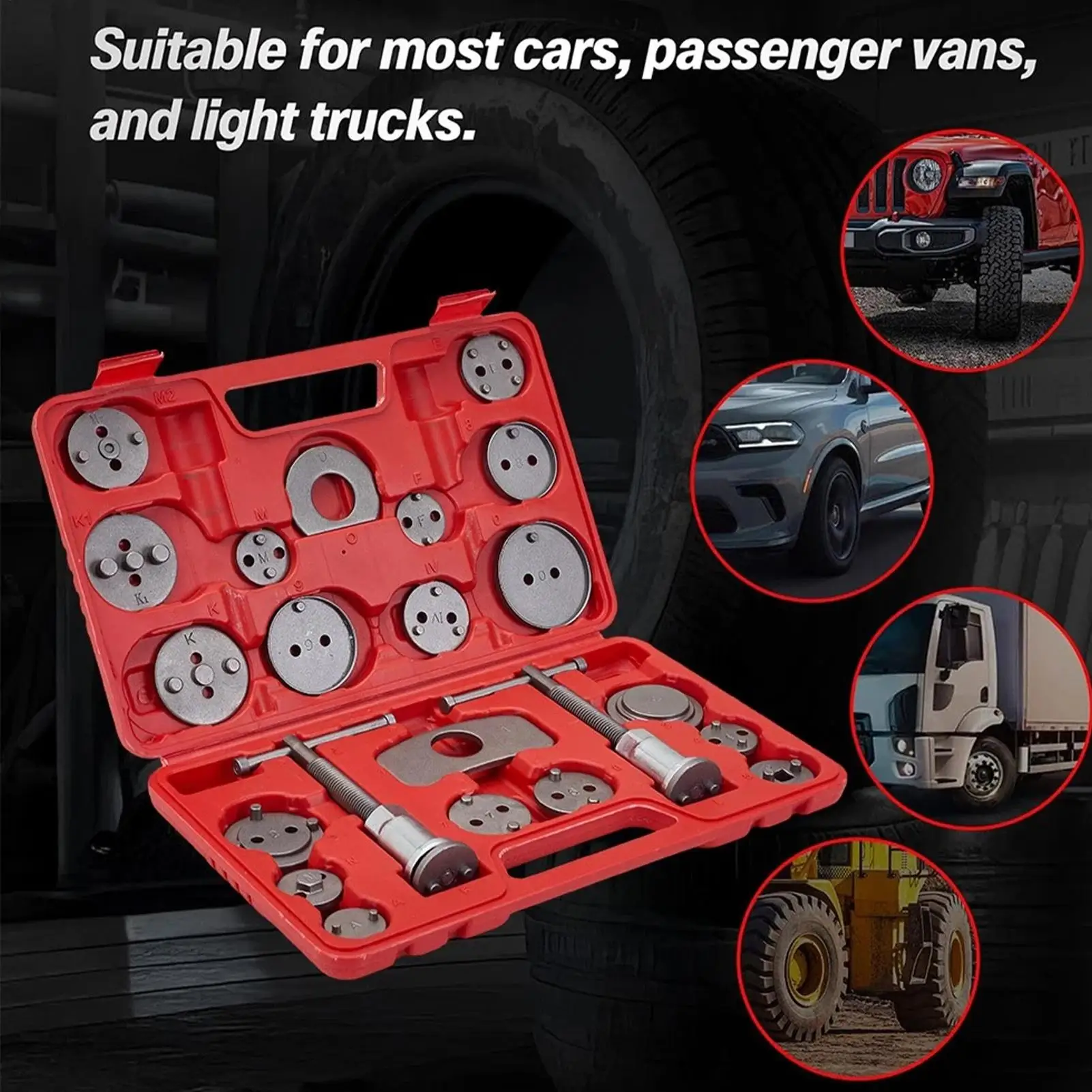 Brake Tool Piston Disk Pad and Spanner Kit Car Brake Tools for Repair Automotive Mechanic Service Truck Motor Bicycle Bike
Brake Tool Piston Disk Pad and Spanner Kit Car Brake Tools for Repair Automotive Mechanic Service Truck Motor Bicycle Bike