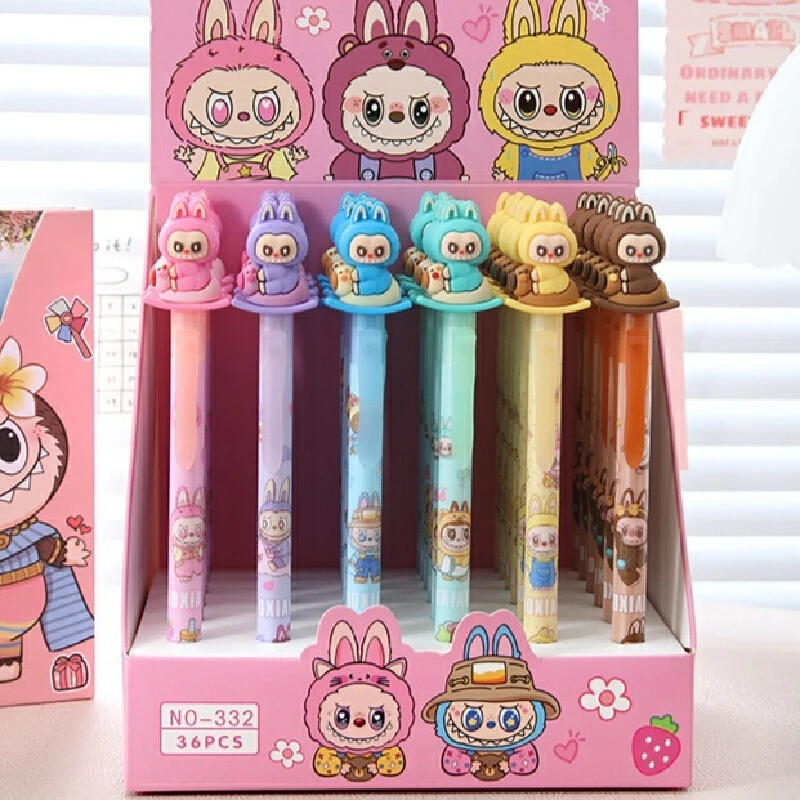 Labubu Gel Pen 36pcs Cartoon 0.5mm Erasable Crystal Blue Pen Students Learn Stationery Lovely Writing Tools Office Supplies Gift
Labubu Gel Pen 36pcs Cartoon 0.5mm Erasable Crystal Blue Pen Students Learn Stationery Lovely Writing Tools Office Supplies Gift