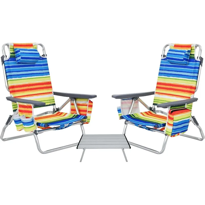 Giantex Folding Beach Chair, Patio Sling Chairs with 5 Adjustable Position, Head Pillow, Storage Bag, Towel Bar, Cup Holders
Giantex Folding Beach Chair, Patio Sling Chairs with 5 Adjustable Position, Head Pillow, Storage Bag, Towel Bar, Cup Holders