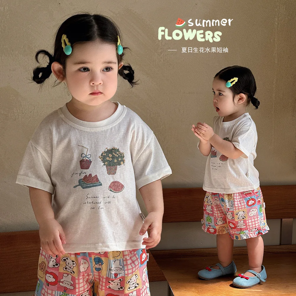 2026 New Kids Summer Watermelon Print Short Sleeve T-Shirt Tops Thin Cotton Toddler Baby Boys Girls Casual Daily Outdoor Wea
2026 New Kids Summer Watermelon Print Short Sleeve T-Shirt Tops Thin Cotton Toddler Baby Boys Girls Casual Daily Outdoor Wea
