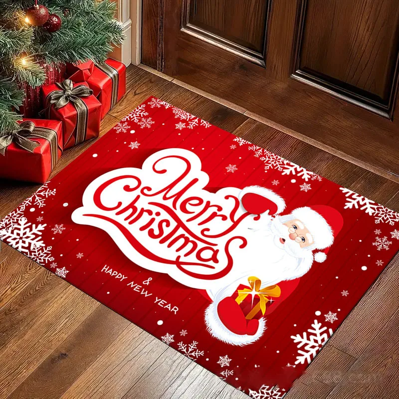 Santa Claus Merry Christmas carpet Red Green Decorative Door Rug Diatomaceous Earth Entrance Carpets Christmas Entrance door mat
Santa Claus Merry Christmas carpet Red Green Decorative Door Rug Diatomaceous Earth Entrance Carpets Christmas Entrance door mat