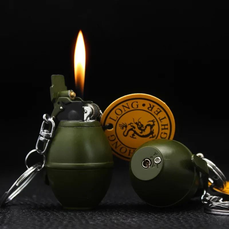 Mini Hand Grenade Model Lighter, Refillable Butane Gas Lighter, Grinding Wheel Open Flame Lighter Accessories Gadgets for Men
Mini Hand Grenade Model Lighter, Refillable Butane Gas Lighter, Grinding Wheel Open Flame Lighter Accessories Gadgets for Men