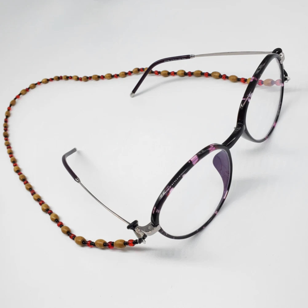 Wooden Bead Glasses Chain Eyeglass Holder Sunglass Strap Snake Style High Elastic Silicone Tips Secure No Slip for Women
Wooden Bead Glasses Chain Eyeglass Holder Sunglass Strap Snake Style High Elastic Silicone Tips Secure No Slip for Women