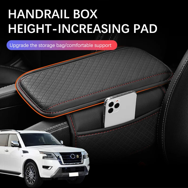 Car Arm Rest Cushion Center Console Protection Cover Auto Armrest Box Pad Storage Pocket For Nissan Patrol Y61 Y260 Y60
Car Arm Rest Cushion Center Console Protection Cover Auto Armrest Box Pad Storage Pocket For Nissan Patrol Y61 Y260 Y60