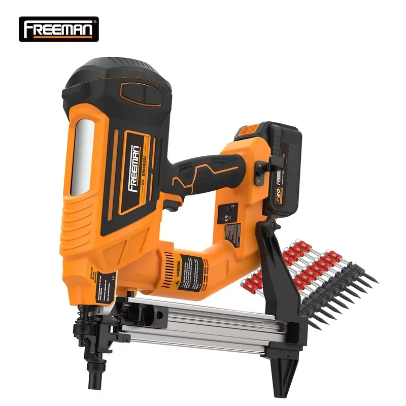 Freeman LD40 No Gas Required Heavy Duty Concrete Nailer 20V Battery Cordless Strong Concrete Steel for Beton
Freeman LD40 No Gas Required Heavy Duty Concrete Nailer 20V Battery Cordless Strong Concrete Steel for Beton