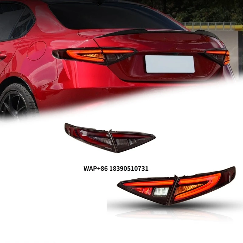 Задние фонари FT для Giulia 2016-2023: Светодиодные задние фонари с динамическим указателем поворота, комплект задних фонарей для автомобиля
Задние фонари FT для Giulia 2016-2023: Светодиодные задние фонари с динамическим указателем поворота, комплект задних фонарей для автомобиля