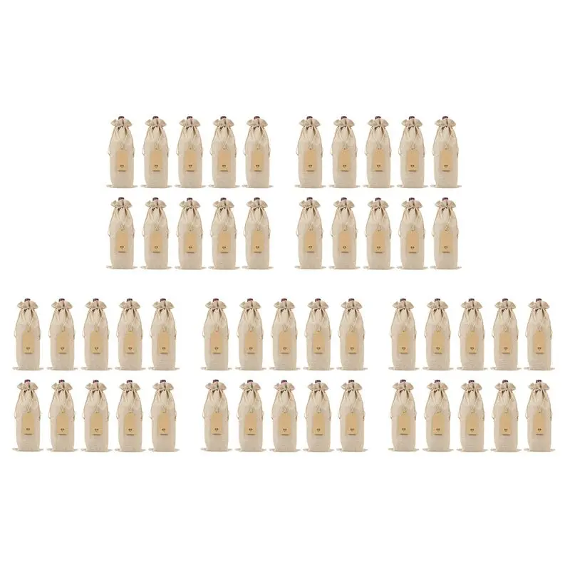 Сумки для вина из мешковины AC23 с завязками, одноразовые чехлы для винных бутылок с веревками и бирками (50 шт.)
Сумки для вина из мешковины AC23 с завязками, одноразовые чехлы для винных бутылок с веревками и бирками (50 шт.)