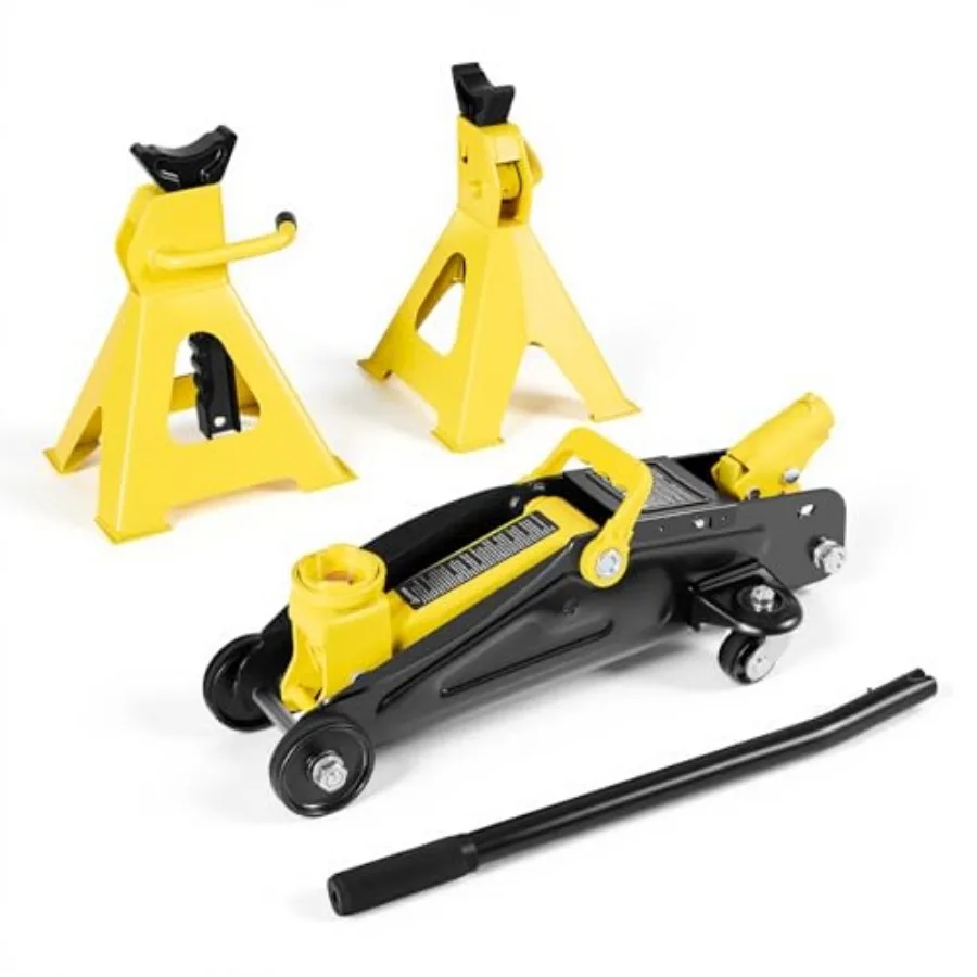 Low Profile Floor Jack 2 Ton 4400 lbs Capacity Steel Racing Floor Jack with Stands Single Piston Quick Lift Pump Hydraulic Trol
Low Profile Floor Jack 2 Ton 4400 lbs Capacity Steel Racing Floor Jack with Stands Single Piston Quick Lift Pump Hydraulic Trol