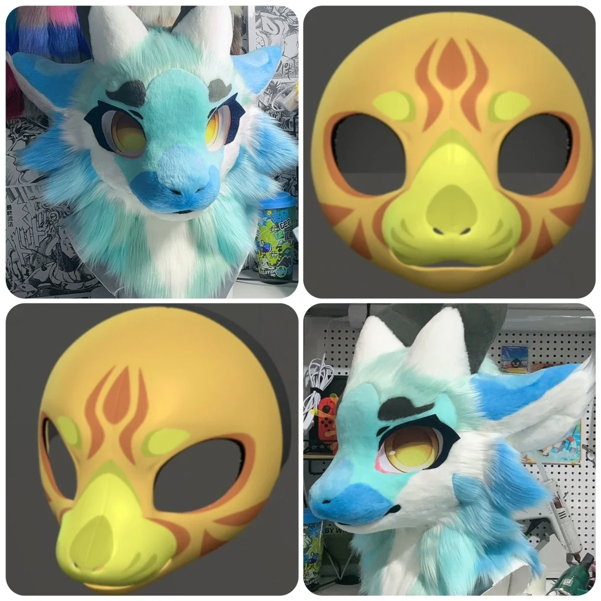 3D Printing Realistic Style Kemono Fursuit Headbase Furry Cosplay Costumes Accessories cosplayKigurumi Base Mask Kemono
3D Printing Realistic Style Kemono Fursuit Headbase Furry Cosplay Costumes Accessories cosplayKigurumi Base Mask Kemono