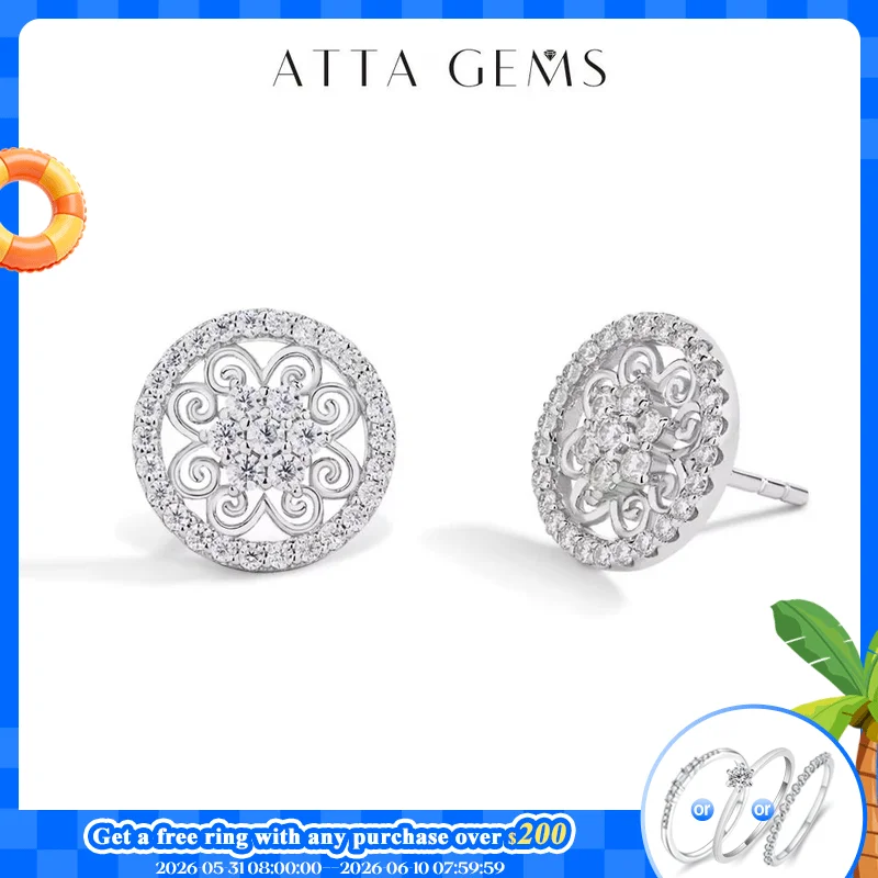 ATTAGEMS Sparkling Moissanite Earrings for Women D VVS1 Color Pass Diamond Test Solid S925 Sterling Silver Wedding Jewelry Gift
ATTAGEMS Sparkling Moissanite Earrings for Women D VVS1 Color Pass Diamond Test Solid S925 Sterling Silver Wedding Jewelry Gift