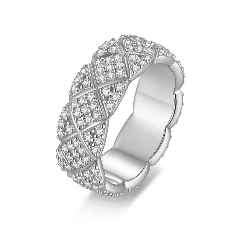 ZFSILVER s925 Silver Fashion Luxury Trendy Color D Full Moissanite Design Cross Ring For Women Wedding Party Jewelry Gift R21300
ZFSILVER s925 Silver Fashion Luxury Trendy Color D Full Moissanite Design Cross Ring For Women Wedding Party Jewelry Gift R21300