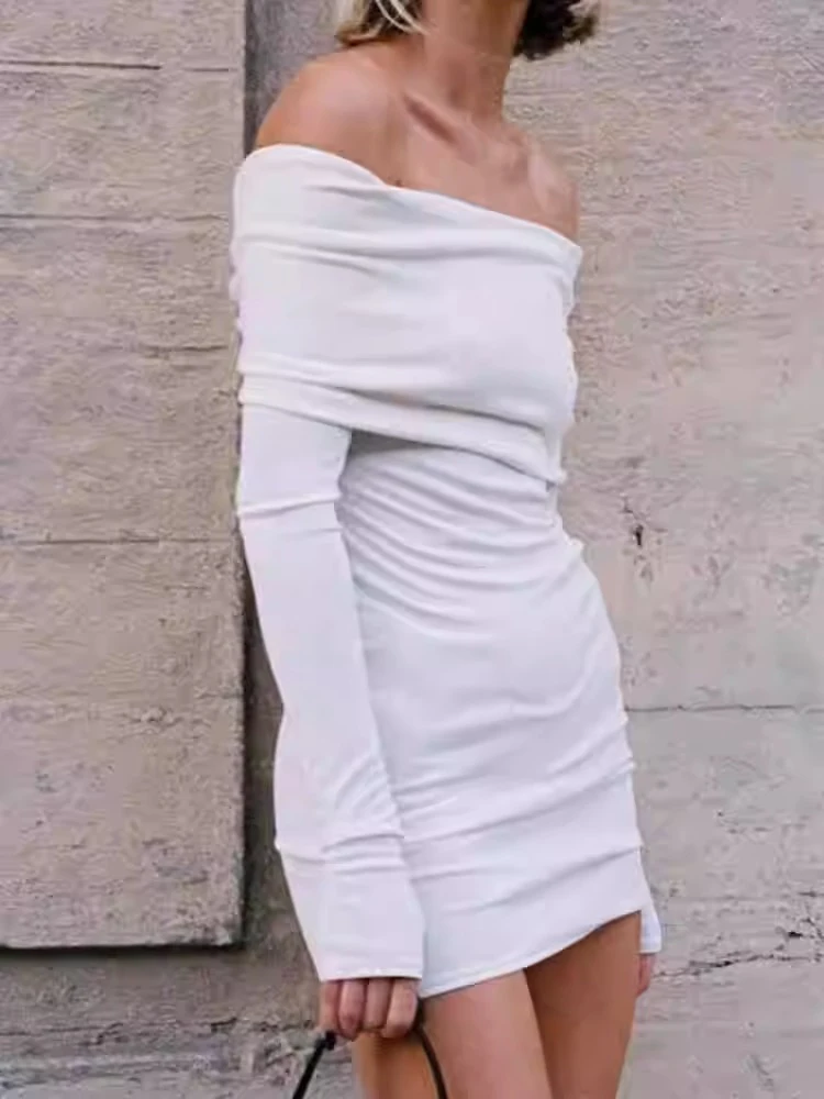 Elsa Hosk Spicy Girl One Shoulder Strap Dress High Waist Bodycon Skirt Long Sleeve Summer Commute Style X-Shape Silhouette
Elsa Hosk Spicy Girl One Shoulder Strap Dress High Waist Bodycon Skirt Long Sleeve Summer Commute Style X-Shape Silhouette