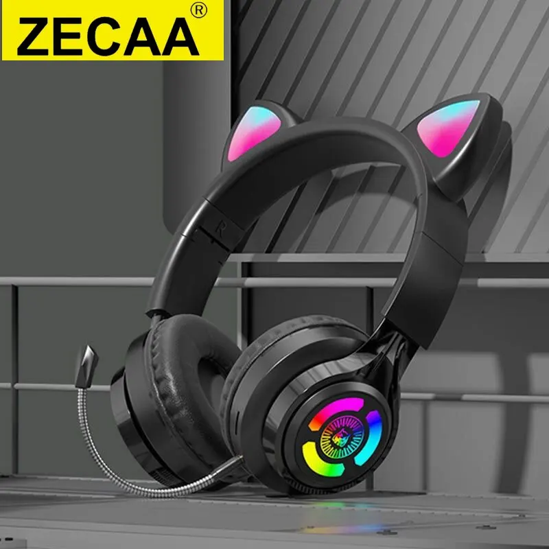 ZECAA Bluetooth Wireless Bass Headphone 5.3 Head On Earphones Video Game Bass Headphone With Microphone And Colorful RGB Light
ZECAA Bluetooth Wireless Bass Headphone 5.3 Head On Earphones Video Game Bass Headphone With Microphone And Colorful RGB Light