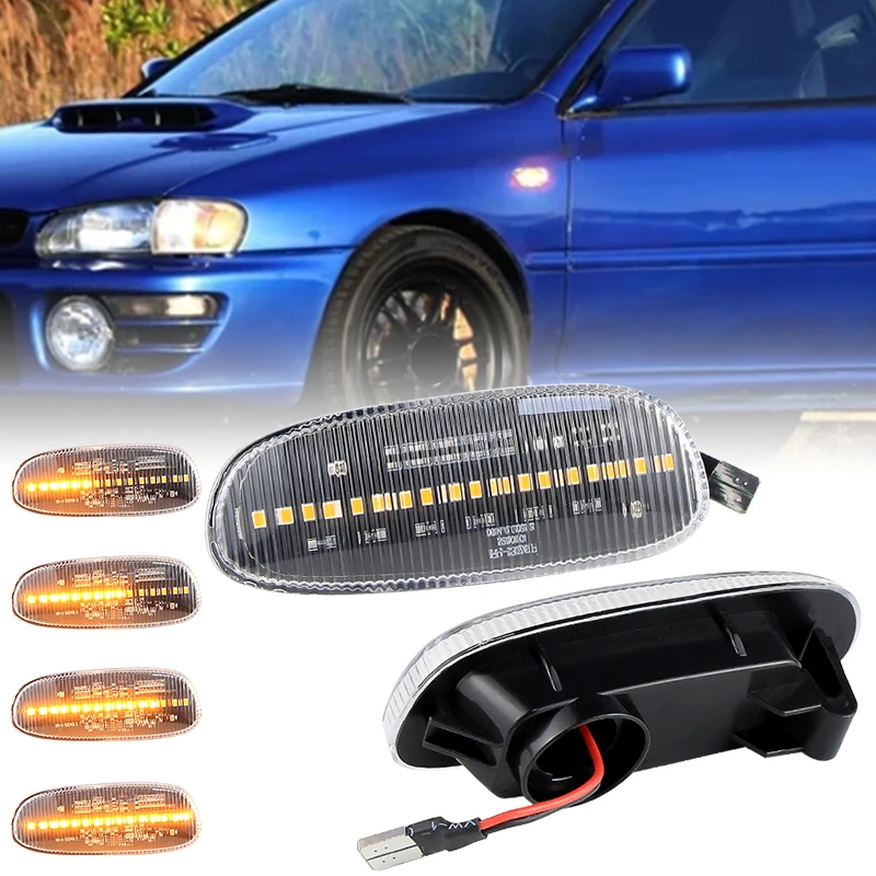 2× for Subaru Impreza 1993 1994 1995 1996 1997-2001 - LED Dynamic Side Marker Turn Signal Light Auto Accessories OEM# 84401FA050
2× for Subaru Impreza 1993 1994 1995 1996 1997-2001 - LED Dynamic Side Marker Turn Signal Light Auto Accessories OEM# 84401FA050
