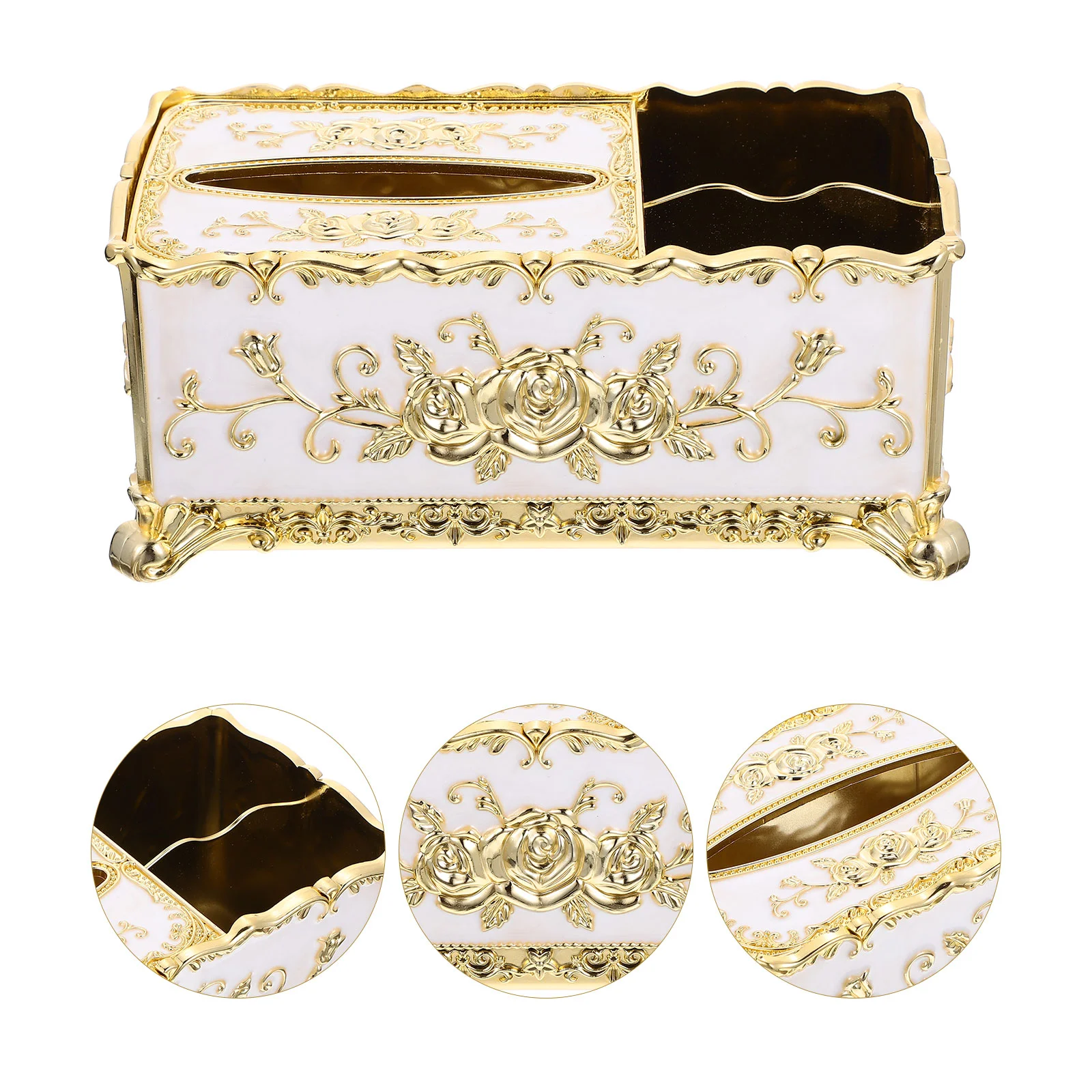 European Style Multifunctional Plastic Tissue Box Storage ganizer Divided Design Remote Control Keys Holder Simple
European Style Multifunctional Plastic Tissue Box Storage ganizer Divided Design Remote Control Keys Holder Simple