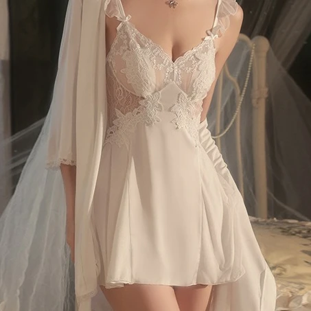 Lace Robe Gown Sets Women Nightgown Kimono Lingerie Summer Rayon Sleepwear Autumn Nighty Bathrobe Suit Home Clothing
Lace Robe Gown Sets Women Nightgown Kimono Lingerie Summer Rayon Sleepwear Autumn Nighty Bathrobe Suit Home Clothing