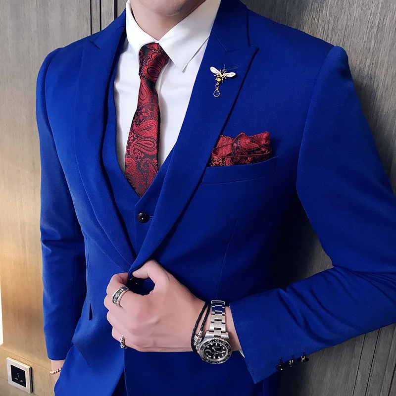 (Blazer+ Vest + Trousers) 2024 New Luxury Men's Suit 3 Pieces High Quality Business Wedding Casual Slim Fit Party Tuxedos
(Blazer+ Vest + Trousers) 2024 New Luxury Men's Suit 3 Pieces High Quality Business Wedding Casual Slim Fit Party Tuxedos