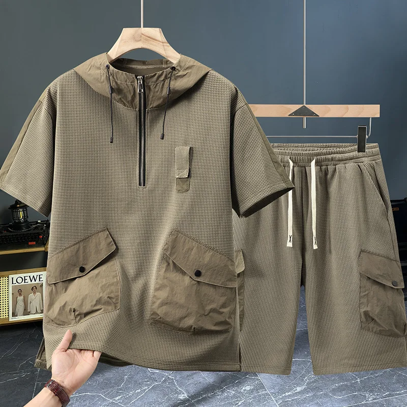 Summer Tracksuits Men Plus Size 11XL Summer Sets Casual Fashion Hooded T-shirts Shorts Suits Male Big Size 11XL
Summer Tracksuits Men Plus Size 11XL Summer Sets Casual Fashion Hooded T-shirts Shorts Suits Male Big Size 11XL