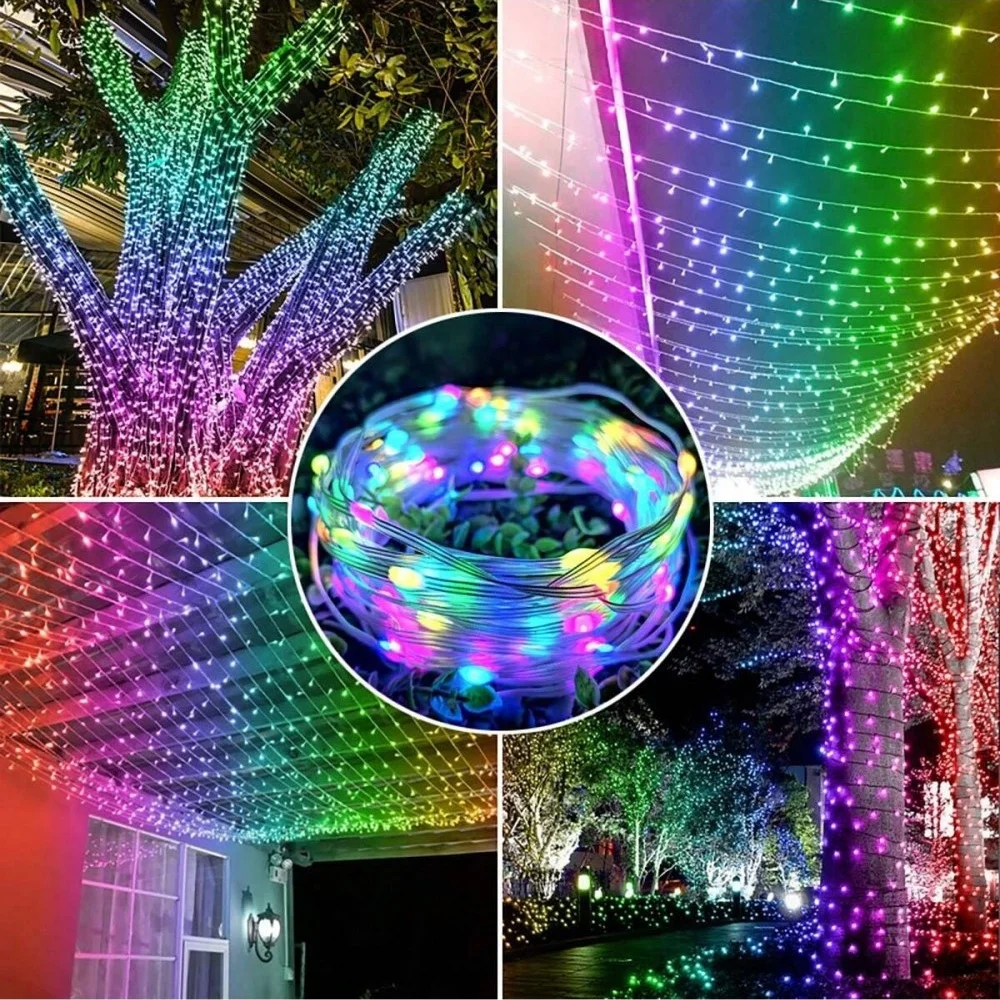 1PC 50/100/200LED RGB LED String DIY Smart IC APP Remote Fairy Lights, Dreamcolor Garden Party Christmas Wedding Decor
1PC 50/100/200LED RGB LED String DIY Smart IC APP Remote Fairy Lights, Dreamcolor Garden Party Christmas Wedding Decor