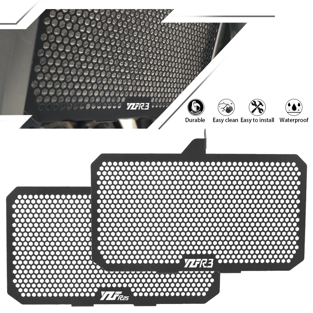 YZFR25 For Yamaha YZF R3 R25 ABS YZF-R3 YZ-R25 Radiator Cover Radiator Tank Grille Guard Protector Protection CNC 2015-2024 2023
YZFR25 For Yamaha YZF R3 R25 ABS YZF-R3 YZ-R25 Radiator Cover Radiator Tank Grille Guard Protector Protection CNC 2015-2024 2023