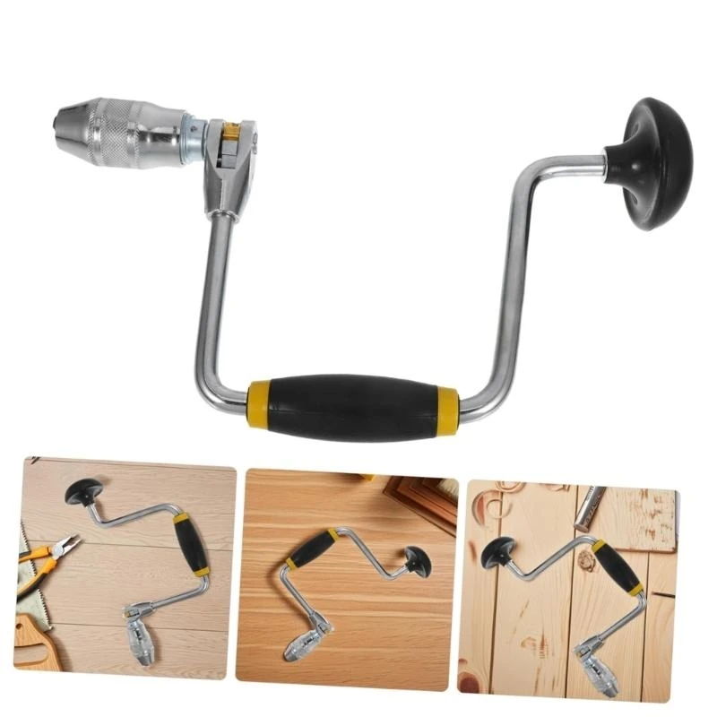 Portable Hand Crank Drill with Swing Arm Carpenter Bit Support Hand Tool for Accurate Drilling In Various Materials Y5GB
Portable Hand Crank Drill with Swing Arm Carpenter Bit Support Hand Tool for Accurate Drilling In Various Materials Y5GB