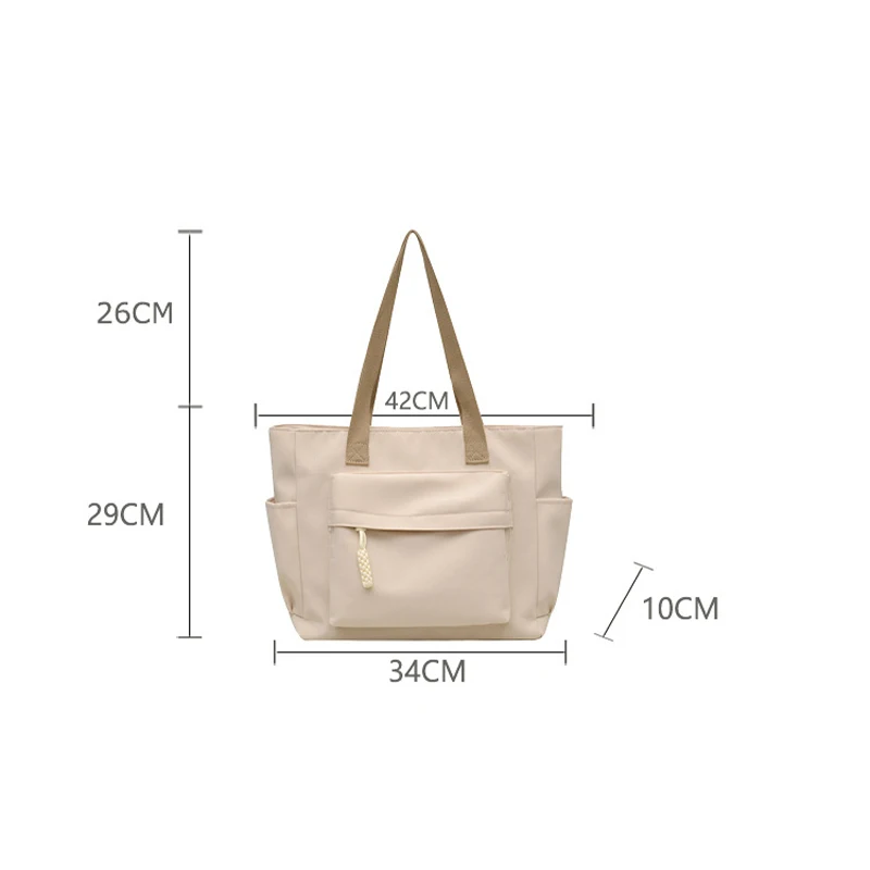 Large Capacity Shoulder Bag Style Tote Bag For Women For Commuting, Student Casual Canvas Handbag With Zipper Closure Japanese 
Large Capacity Shoulder Bag Style Tote Bag For Women For Commuting, Student Casual Canvas Handbag With Zipper Closure Japanese