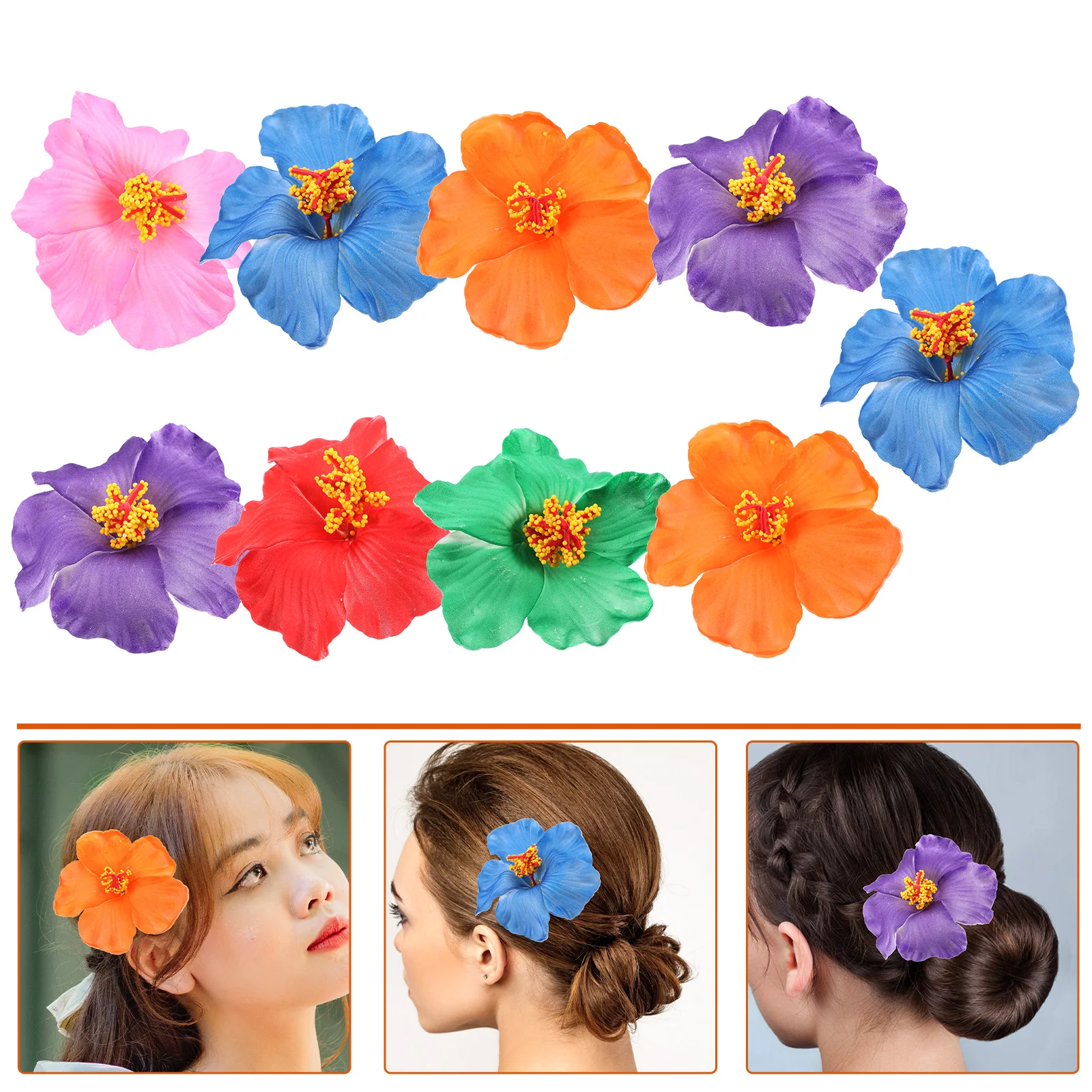 9 Pcs Hibiscus Flower Hair Clips for Women Bridesmaid Bridal Party Accessories Plastic Elegant Decorative
9 Pcs Hibiscus Flower Hair Clips for Women Bridesmaid Bridal Party Accessories Plastic Elegant Decorative