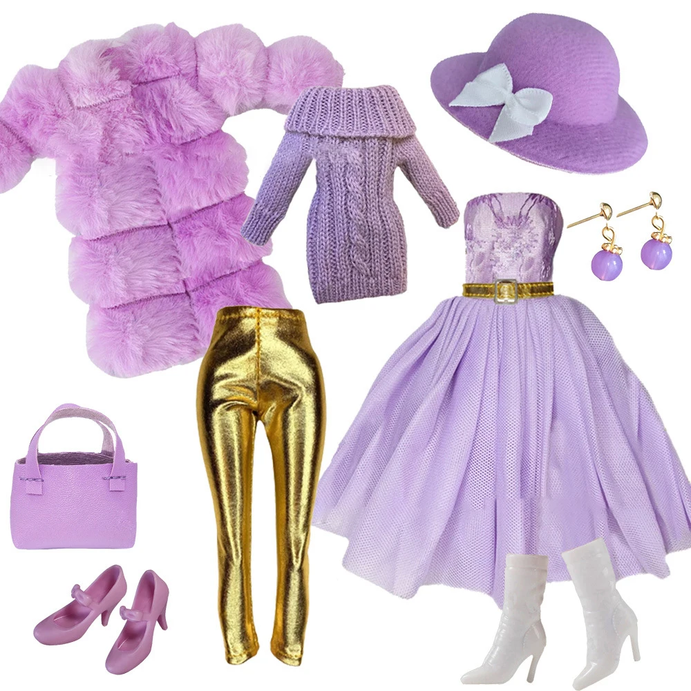 Romantic Purple Series Plush Coat+Petal Dress Shoes+Handbag Set For 1/6 Babi Xianxian Supermodel Doll Dress Up Clothes Parts
Romantic Purple Series Plush Coat+Petal Dress Shoes+Handbag Set For 1/6 Babi Xianxian Supermodel Doll Dress Up Clothes Parts