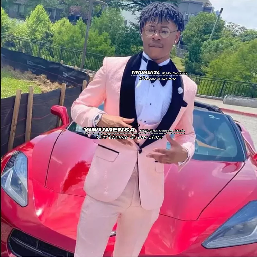 Luxury Suits Mens Pink Jacquard Jacket+Vest+Pants 3 Pieces BANQUET Formal Wedding Tuxedo Slim Fit Blazers Set Business Clothing
Luxury Suits Mens Pink Jacquard Jacket+Vest+Pants 3 Pieces BANQUET Formal Wedding Tuxedo Slim Fit Blazers Set Business Clothing