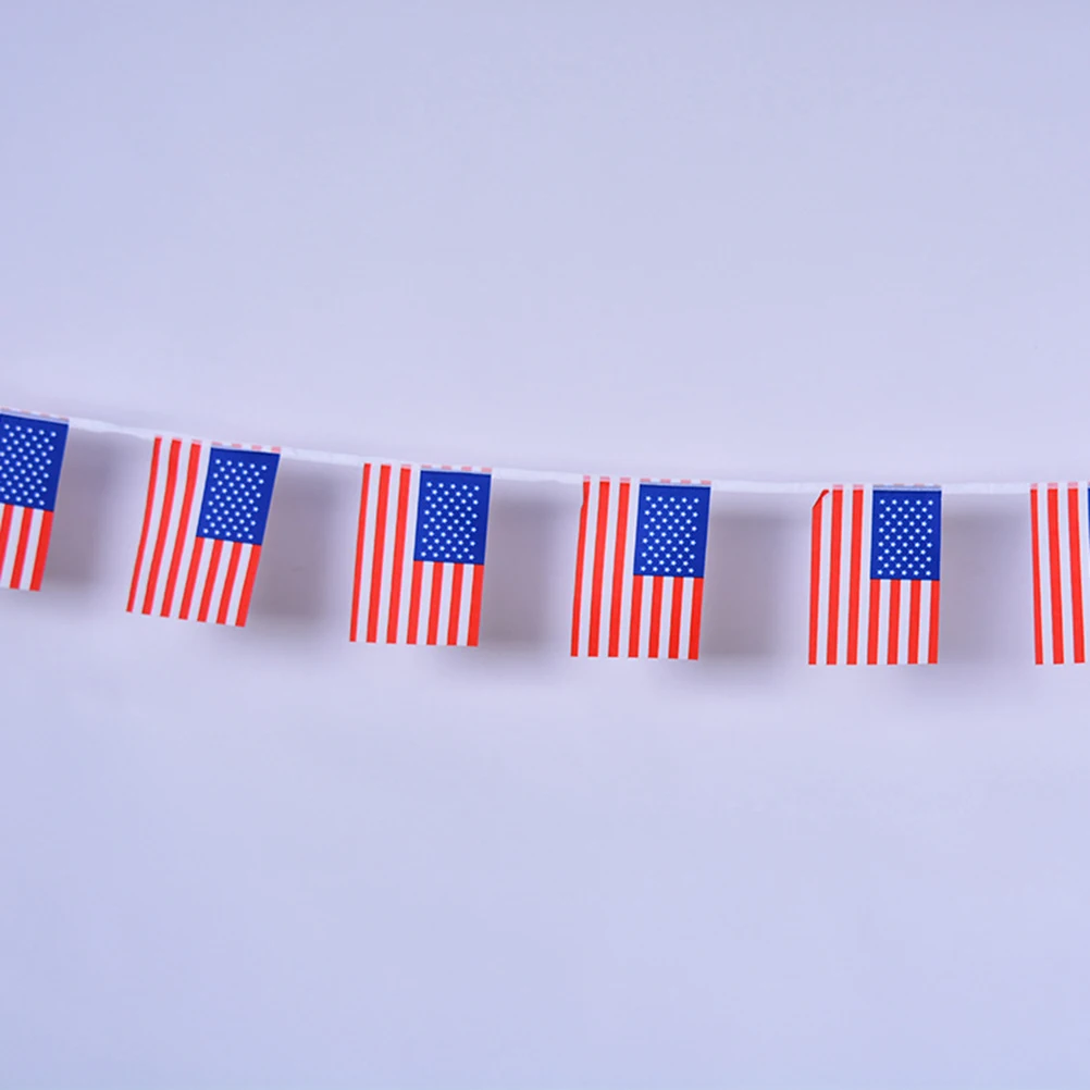 2pcs National Flag Banner USA Patriotic String American Decoration 4th of July Party Lightweight Polyester Material
2pcs National Flag Banner USA Patriotic String American Decoration 4th of July Party Lightweight Polyester Material