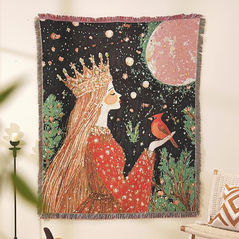 Artistic Outdoor Camping Blanket Decorative Oil Painting Style Wall Hanging Tapestry Rectangular Mixed Material Home Fabric
Artistic Outdoor Camping Blanket Decorative Oil Painting Style Wall Hanging Tapestry Rectangular Mixed Material Home Fabric