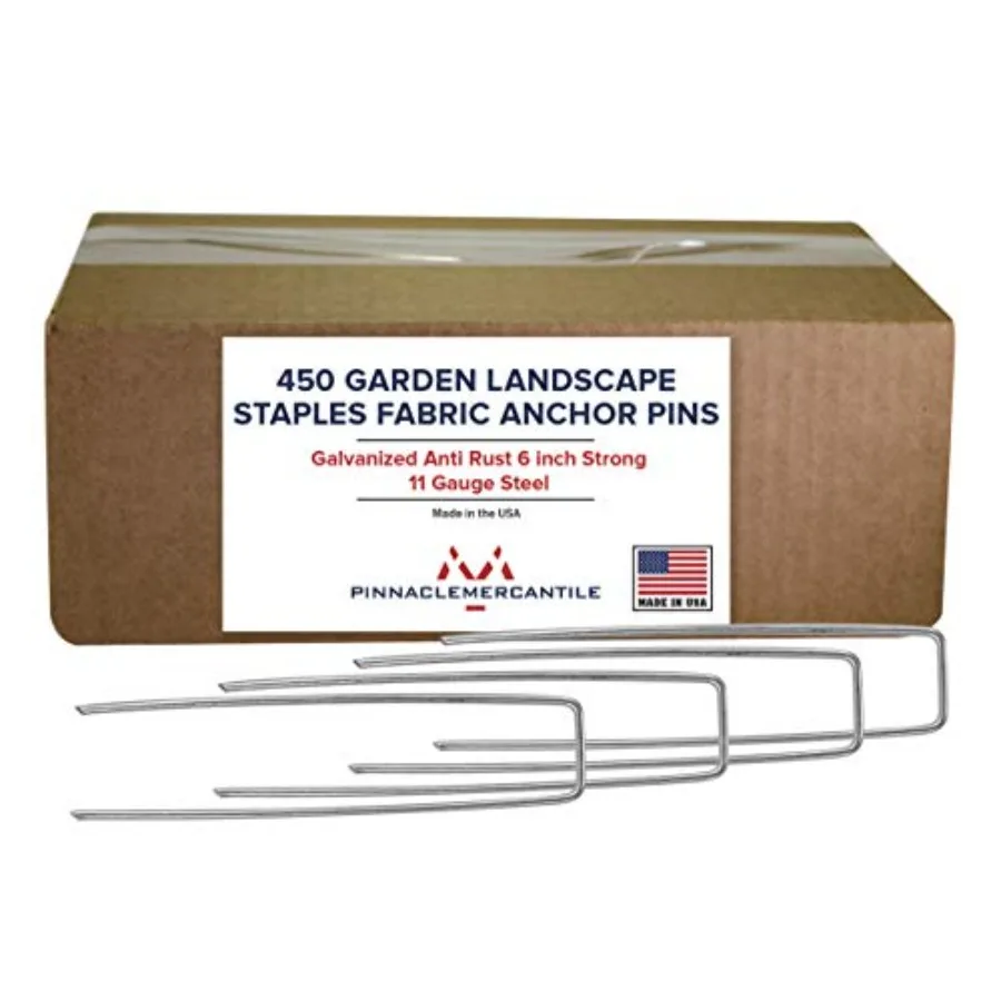 USA Made 4 Pack Garden Landscape Staples Weed Barrier Fabric Stakes Galvanized 6 inch Pins Anti Rust Sod Staple Steel
USA Made 4 Pack Garden Landscape Staples Weed Barrier Fabric Stakes Galvanized 6 inch Pins Anti Rust Sod Staple Steel