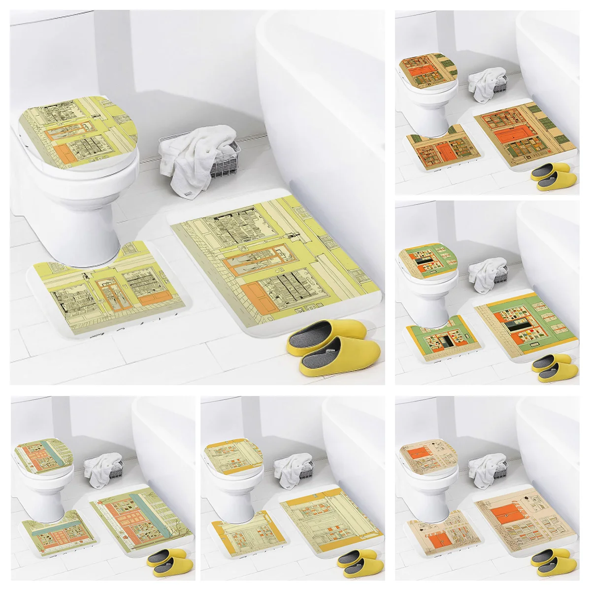 Household Bathroom Floor Mat American Retro Style Bath Foot Mat Toilet Accessories Toilet Mat Bathtub Non-slip Carpet
Household Bathroom Floor Mat American Retro Style Bath Foot Mat Toilet Accessories Toilet Mat Bathtub Non-slip Carpet