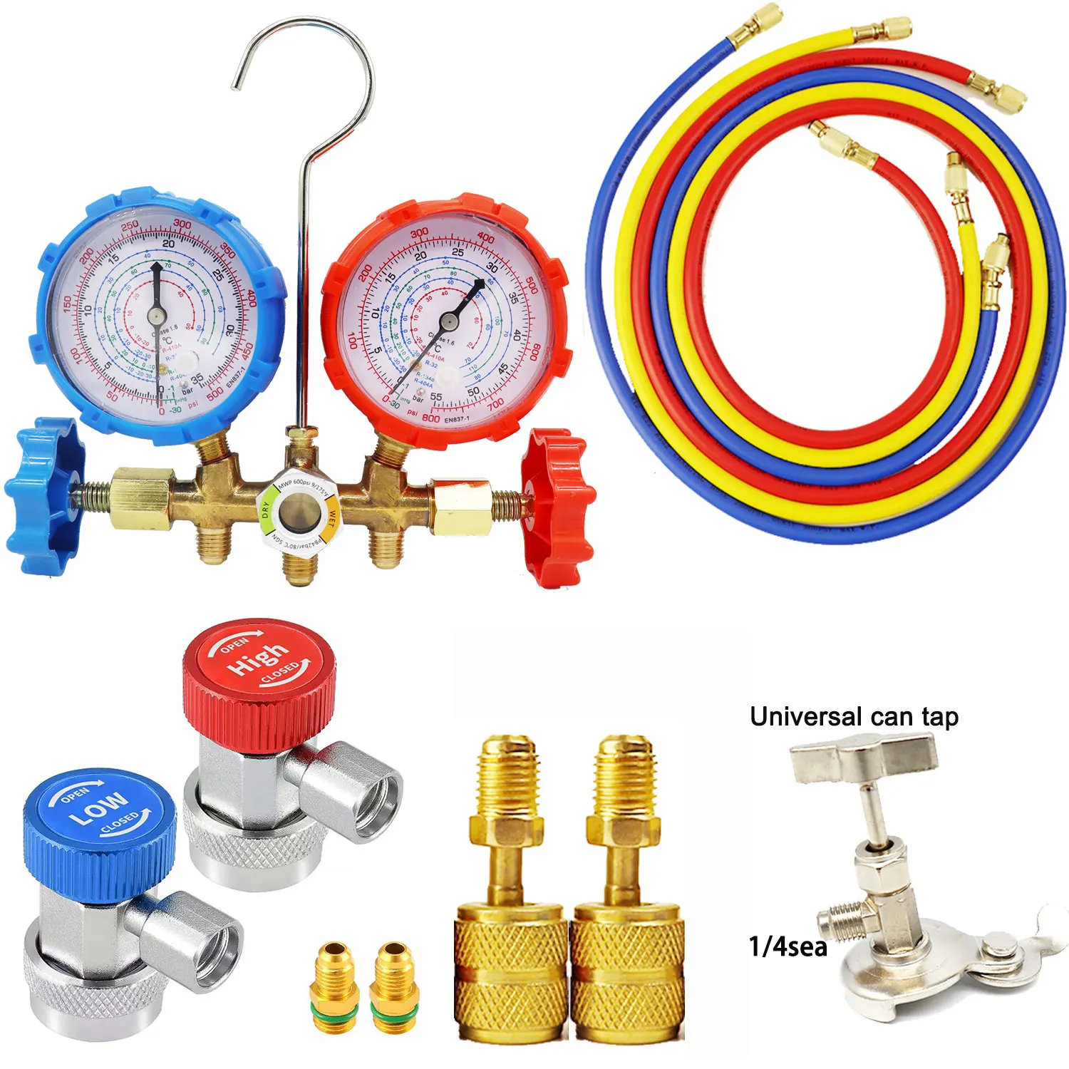 Fluorine Dual Meter Automobile Home Air Conditioning Freon Charging Test Meter Set Pressure Meter Refrigerant Dual Meter Valve
Fluorine Dual Meter Automobile Home Air Conditioning Freon Charging Test Meter Set Pressure Meter Refrigerant Dual Meter Valve