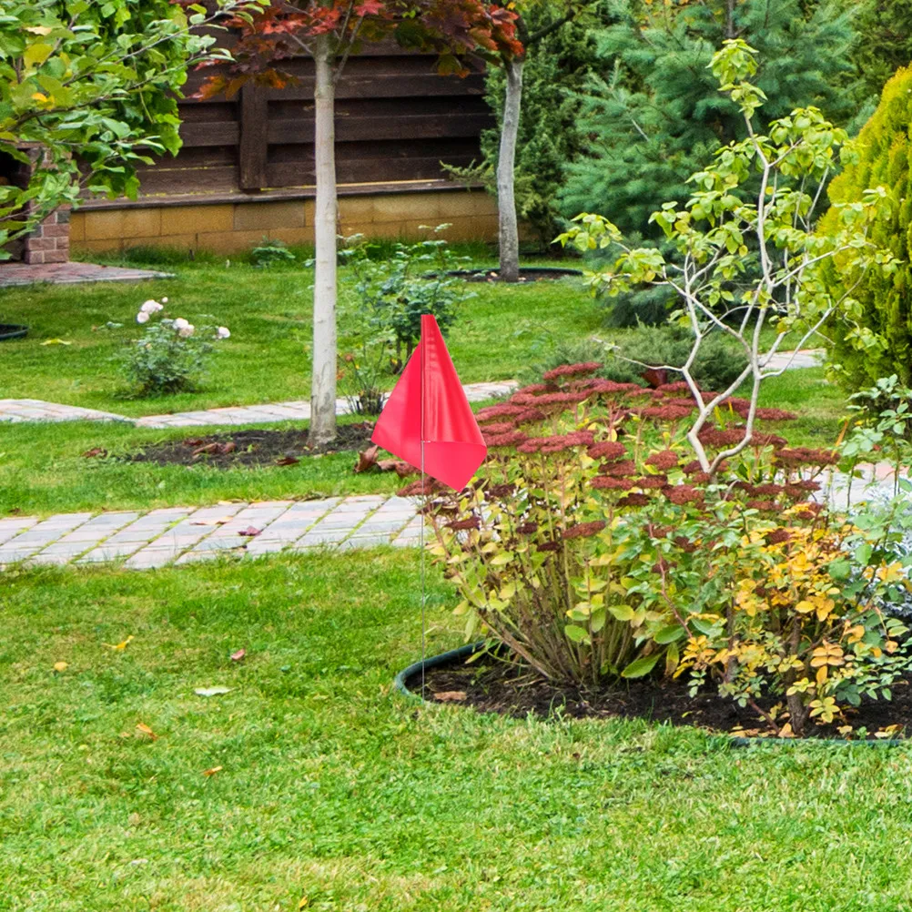 50Pcs Garden Marking Flags PVC Steel Wire Bright Triangular Lawn Sprinkler Irrigation Flags Yard Lawn Markers Yard Supplies
50Pcs Garden Marking Flags PVC Steel Wire Bright Triangular Lawn Sprinkler Irrigation Flags Yard Lawn Markers Yard Supplies