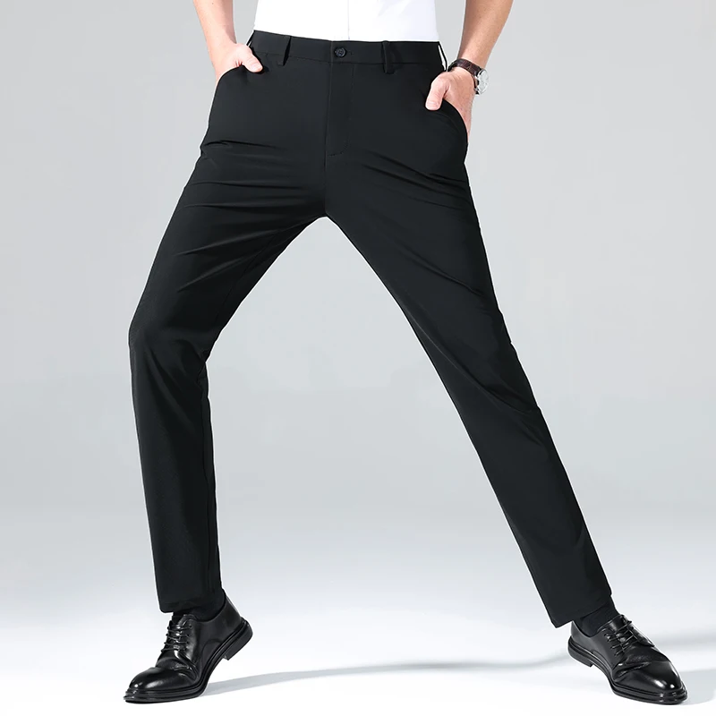 DK810 Summer new thin section straight cool sense of elastic loose versatile light business suit casual trousers men
DK810 Summer new thin section straight cool sense of elastic loose versatile light business suit casual trousers men