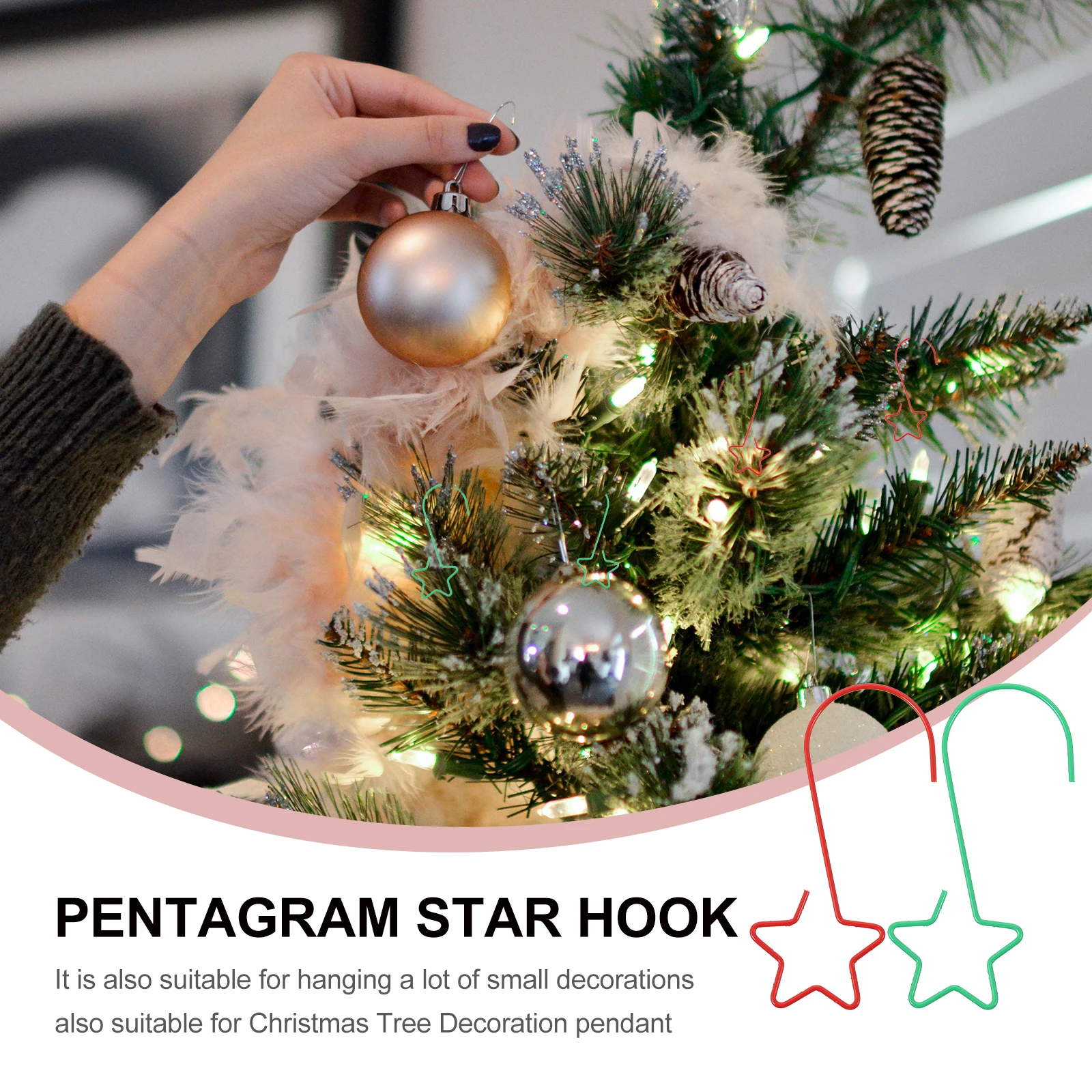 40 Pcs Pointed Hooks for Christmas Tree Christmas Five-Pointed Star Hook Decorations Stainless Steel Ornament HangersChristmas
40 Pcs Pointed Hooks for Christmas Tree Christmas Five-Pointed Star Hook Decorations Stainless Steel Ornament HangersChristmas