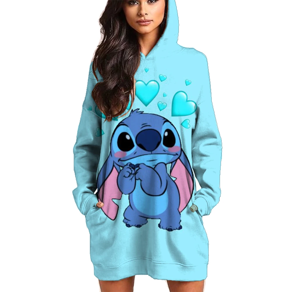 Christmas Disney Brand Stitch Cartoon Long Hoodie Autumn New Mini Sexy Long Sleeved Dress Korean Fashion Elegant Ladies Party
Christmas Disney Brand Stitch Cartoon Long Hoodie Autumn New Mini Sexy Long Sleeved Dress Korean Fashion Elegant Ladies Party