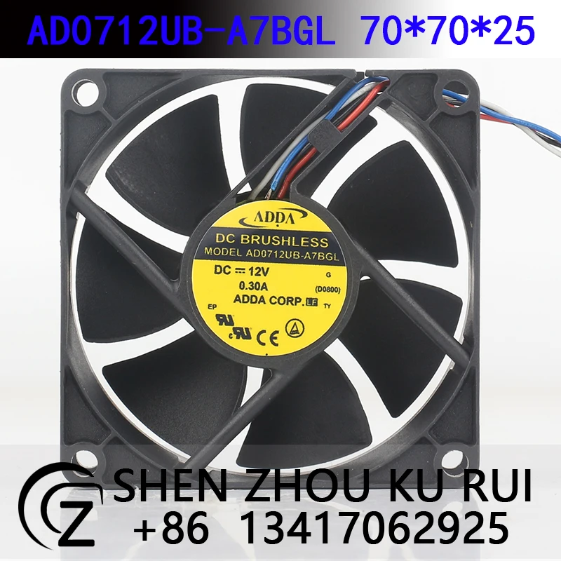 ADDA 24V 48V DC12V 0.3A AC EC 7025 70X70X25MM 7CM Chassis CPU Temperature-controlled PWM power supply AD0712UB-A7BGL Cooling fan
ADDA 24V 48V DC12V 0.3A AC EC 7025 70X70X25MM 7CM Chassis CPU Temperature-controlled PWM power supply AD0712UB-A7BGL Cooling fan