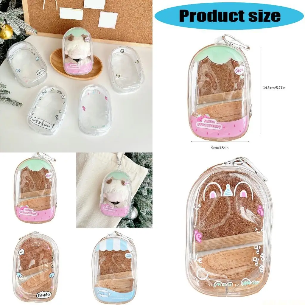 X90D Transparent PVC Keychain Doll Storage For Mini Figures School Accessories Kids Teens Travel
X90D Transparent PVC Keychain Doll Storage For Mini Figures School Accessories Kids Teens Travel