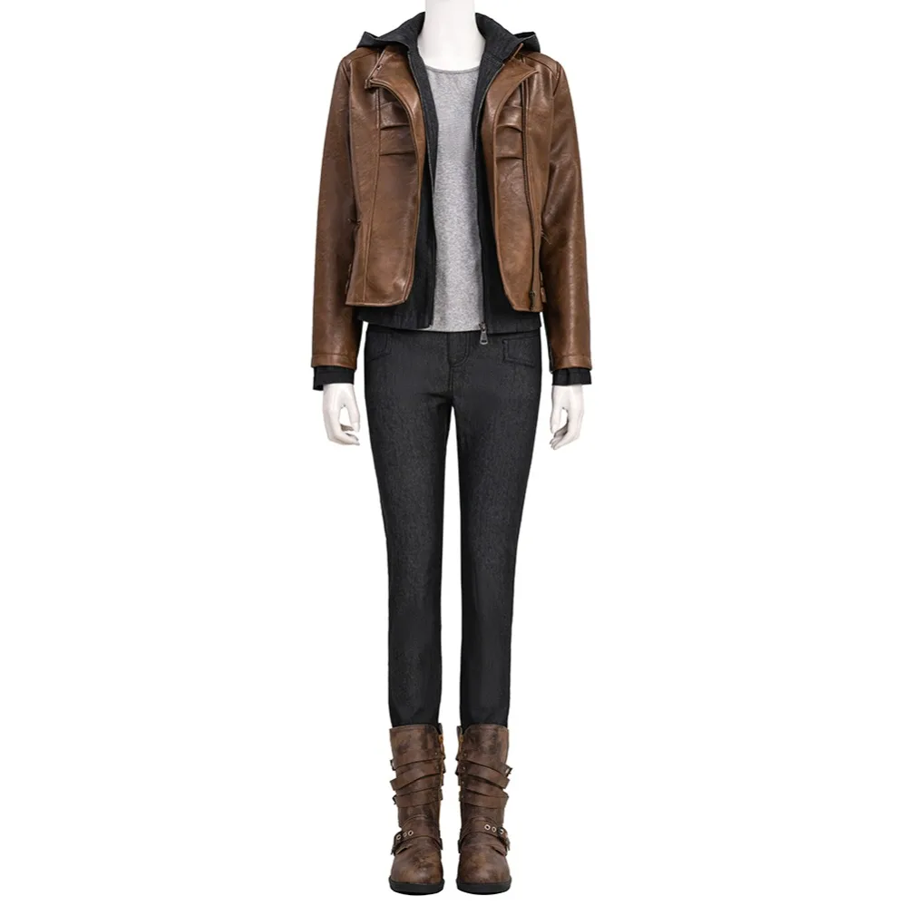 Костюм для косплея Game Resident Grace, женская кожаная куртка, топ, брюки, женские костюмы аниме 
Костюм для косплея Game Resident Grace, женская кожаная куртка, топ, брюки, женские костюмы аниме