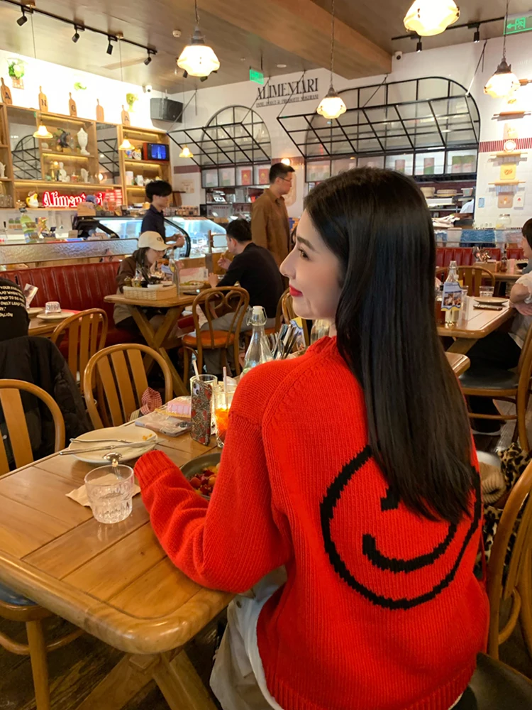 Красный свободный вязаный свитер женский Sle Tefamani брендовый круглый Ne Long Sve термобелье весна осень зима верхняя одежда пальто
Красный свободный вязаный свитер женский Sle Tefamani брендовый круглый Ne Long Sve термобелье весна осень зима верхняя одежда пальто