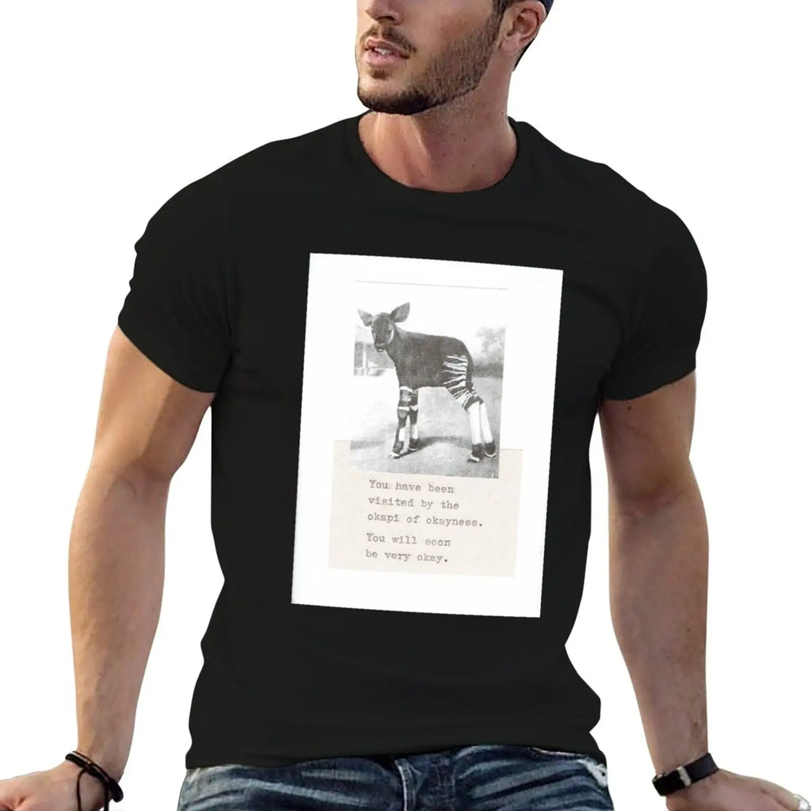 Okapi Of Okayness T-Shirt man t shirts for men casual t shirt man plain t shirt man designer T-shirt
Okapi Of Okayness T-Shirt man t shirts for men casual t shirt man plain t shirt man designer T-shirt