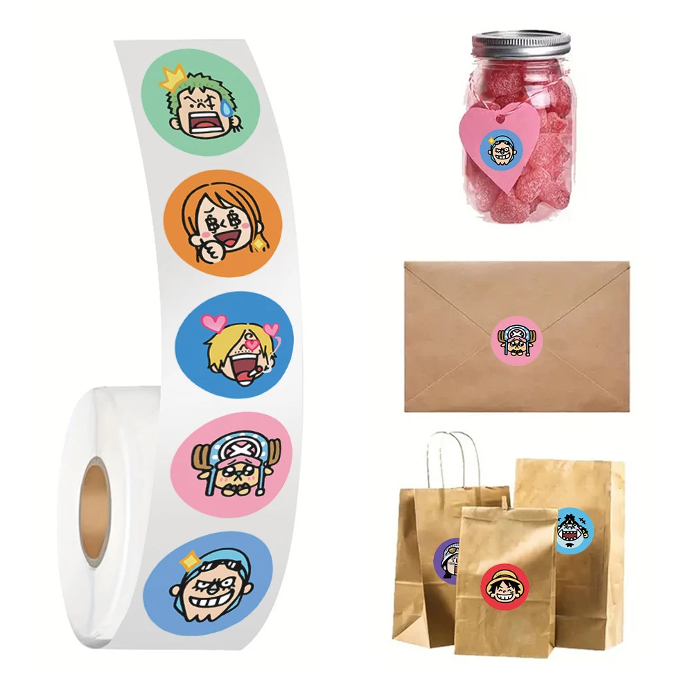 500pcs Funny Cartoon ONE PIECE Anime Sealing Stickers Cute Luffy Zoro Big Head Decoration Decals DIY Laptop Sticker Reward Toy
500pcs Funny Cartoon ONE PIECE Anime Sealing Stickers Cute Luffy Zoro Big Head Decoration Decals DIY Laptop Sticker Reward Toy
